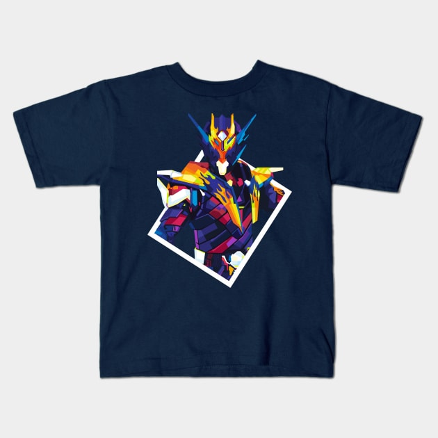 Kamen Rider Cross Z Dragon Kids T-Shirt by desilutfiaa